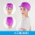 紫色条纹小工帽