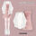白色衣+粉色吊带裙 两件套