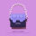 紫色 爱心包包
