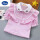 女童衬衣短袖（粉色条纹）+六一儿童节礼物