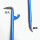 蓝色背钩撬棍尖头扁尾12米