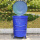 240L圆形加厚铁桶[带盖子蓝]