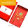 黄山鹤折扇+金笔+红盒