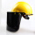 zx黑膜pvc防护面屏+铝支架+安全帽