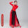 1118红色长袖(黑边)+黑红雪纺裙