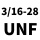 粉红色 3/16-28 UNF