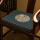 亚麻汉溏-椅垫（深蓝）