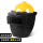 黄国标安全帽+【盾式】-【黑框】高空面罩
