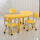 1桌3升降椅-黄色