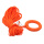 8MM30米橘色绳带手环带钩救援绳