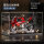 宝馬S1000RR黑红+防尘展示盒+底座+氛围灯(