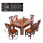 单个实木餐桌+10椅 颜色联系KF备