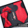 h01红色花纹五件套喜字夹(8cm