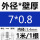 外径7毫米壁厚0.8毫米*1米