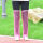粉色PVC防水护腿长63cm