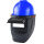 支架款高空面罩+蓝ABS国标安全帽