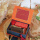 檀木梳+丝巾+喷雾-暖橙手提盒