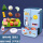 小冰箱[蓝色]+餐具18件套[不