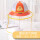 夏款网帽橘色帽子+面罩