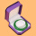 紫色八角绒布手镯盒方形白底色 00431