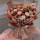 【落日余晖】15朵卡布奇诺玫瑰+泡泡花束