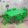 绿色一桌六椅