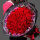 红色-33朵红玫瑰花束B款