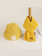 N字帽 黄色+黄巾
