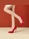 红色12厘米（超细跟） 红鞋底