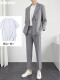 【三件套】灰色+短T白+裤子