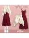红吊带裙(单件)(新年套装/新年红