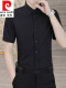 8808 短袖衬衫 (黑色)