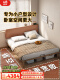 实木床+床头柜x2+D07环保棕垫