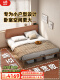 实木床+床头柜x1+乳胶床垫