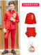 红色3件套：上衣+加绒衬衫+裤子