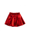 单件B291红色亮皮短裙