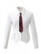 白衬衫+沙华领带