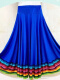 蓝色（彩边）长裙 裙长90厘米