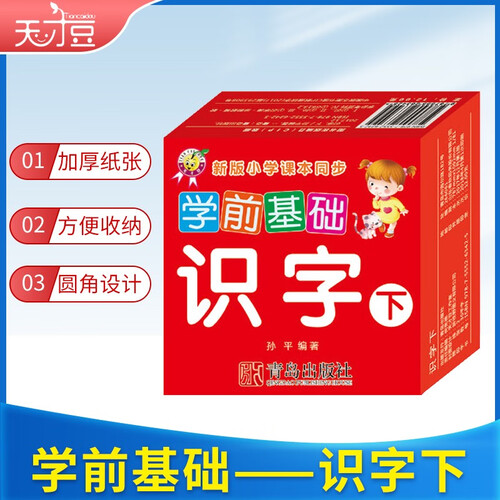 幼小衔接 学前基础学习卡 识字下封面