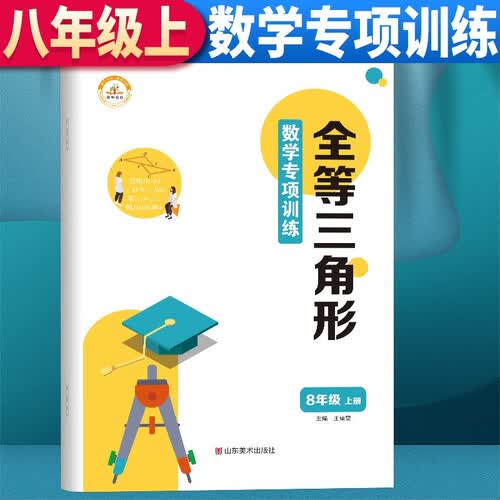 数学专项训练八年级上册：全等三角形 初中八年级上册数学专项训练初一初二初三同步上册下册中考基础练习册初中必刷题学霸满分高效试题封面