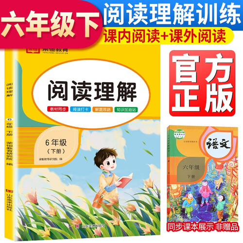 小学阅读理解六年级下册 六年级下册阅读理解同步训练小学语文阅读理解专项强化训练课外阅读解题技巧彩绘版封面