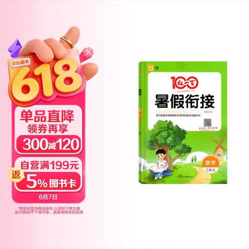红一百 暑假衔接 二升三年级数学人教版（复习巩固 暑假提优 预习衔接 自我评价）小学二年级数学暑假作业暑假衔接教材实验班提优训暑假练衔接版暑假作业衔接一本通封面