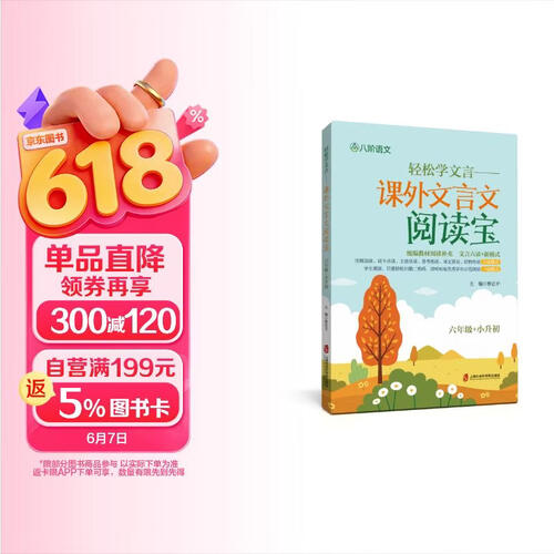 轻松学文言 课外文言文阅读宝 六年级+小升初封面