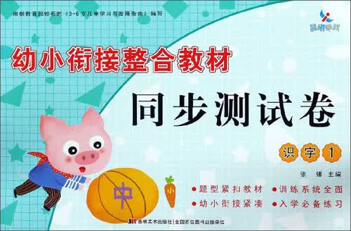 幼小衔接整合教材同步测试卷：识字（1）封面