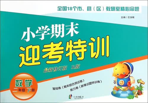 小学期末迎考特训：数学（二年级下册 新修订版 R版）封面