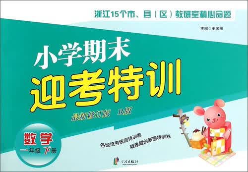 小学期末迎考特训：数学（一年级下册 新修订版 R版）封面