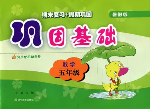 巩固基础：数学（五年级 暑假版 2015年秋）封面
