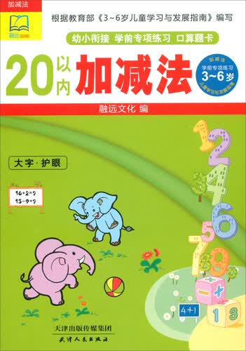 20以内加减法/幼小衔接学前专项练习口算题卡封面