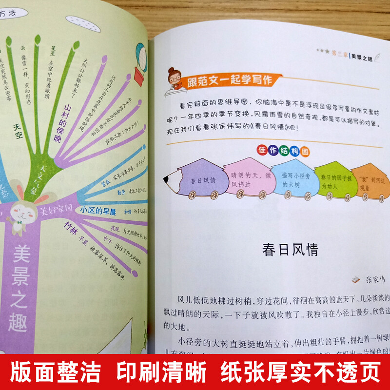 小学生作文300字/集思维导图 形象记忆图 趣味漫画为一体的新概念作文辅导书详情图