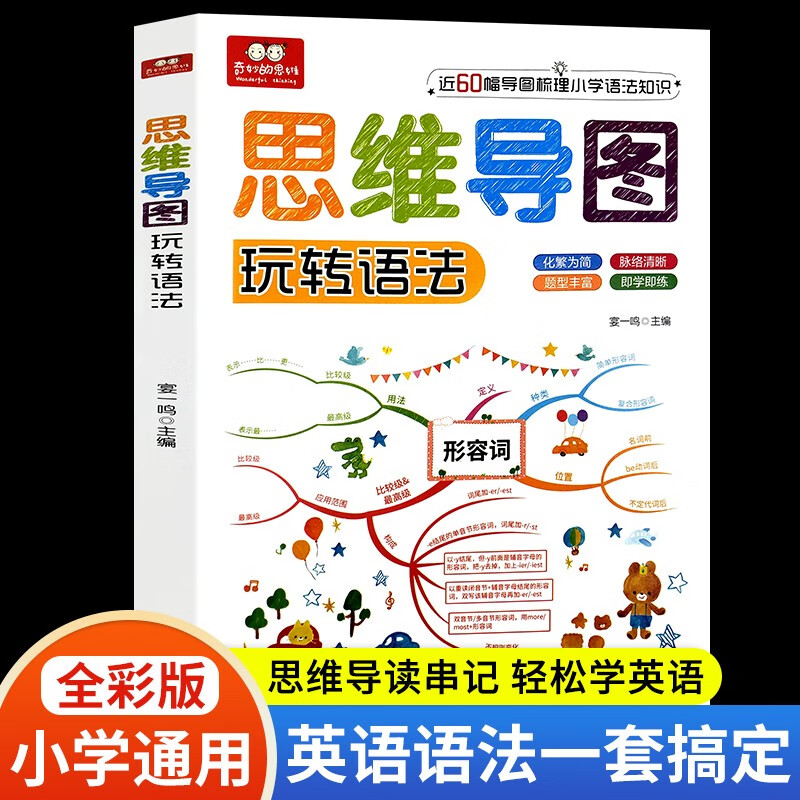 小学英语思维导图玩转语法速记速背小学英语基础知识语法大全名词 冠词 代词句型时态